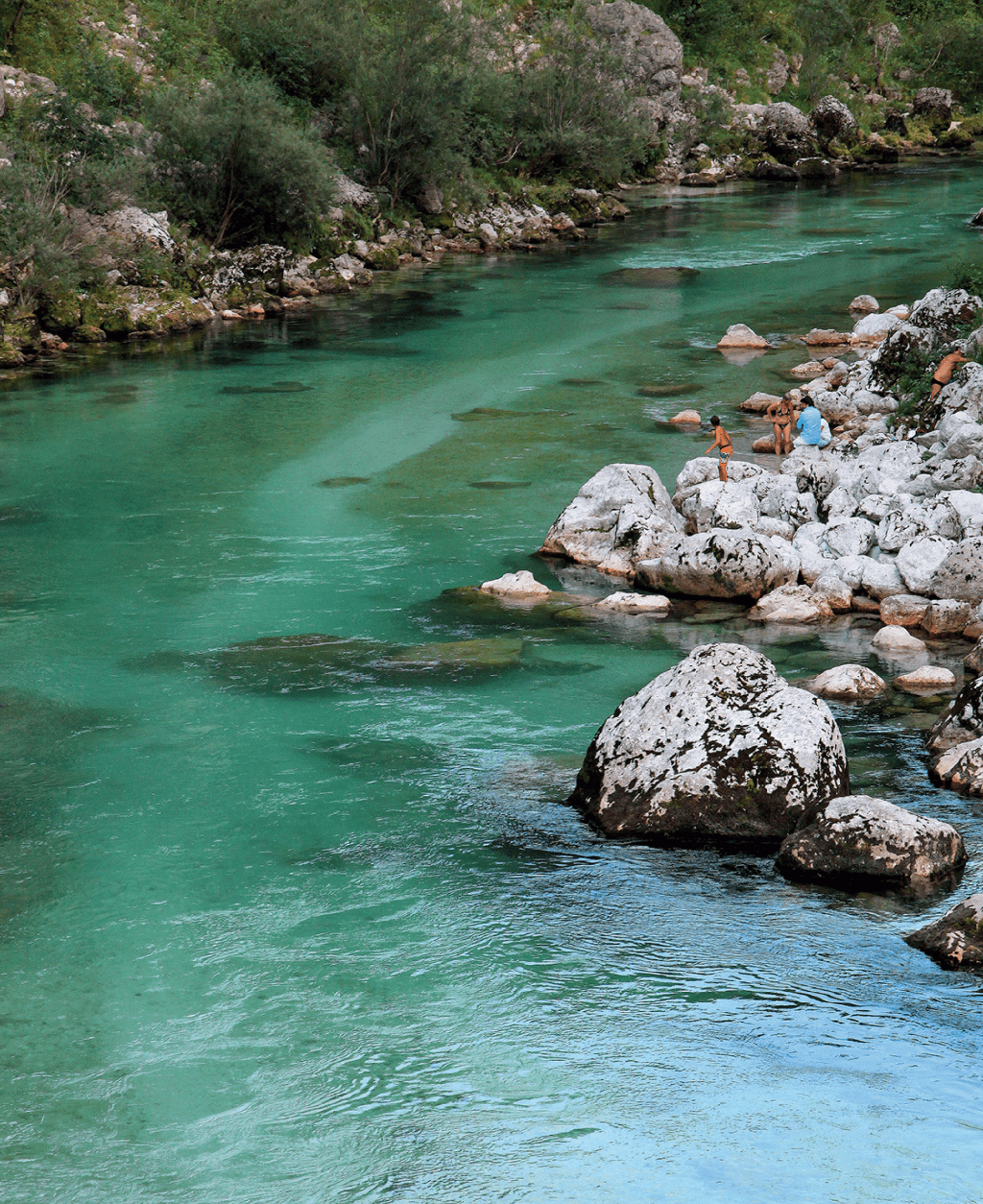 Rio Soca, Eslovênia Rio Soca, Eslovênia