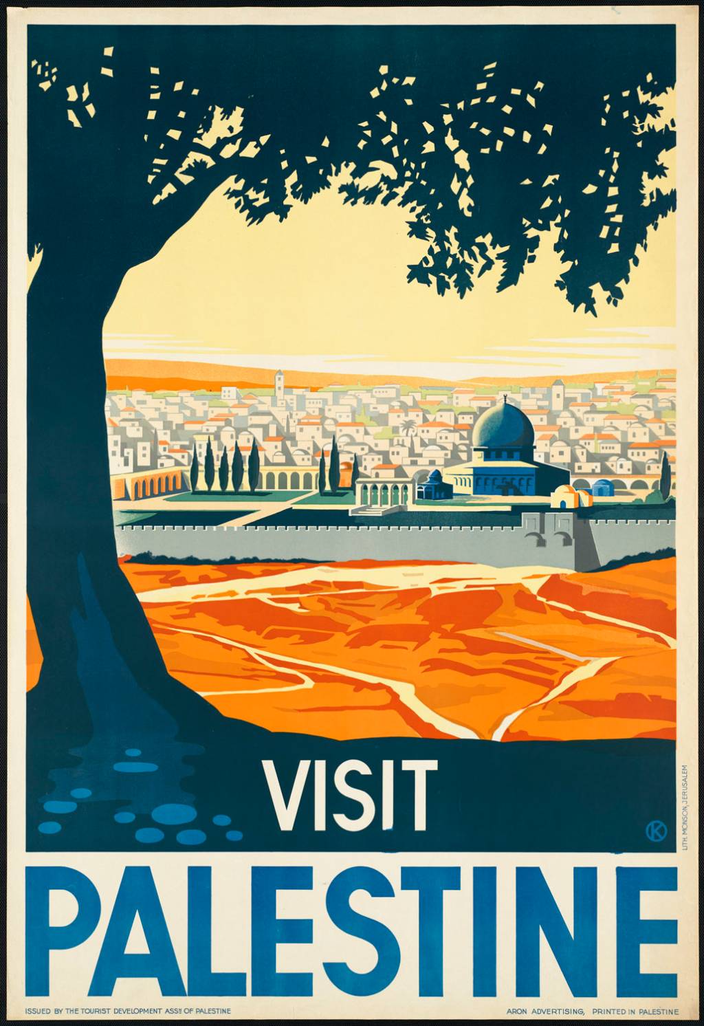 Cartaz visit Palestina artista Monk