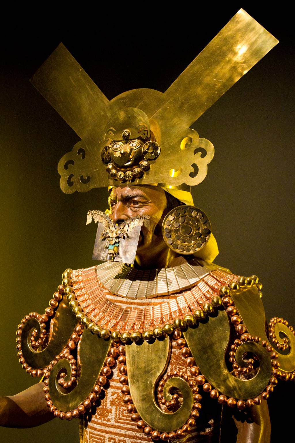 Acervo do Museo Tumbas Reales de Sip&aacute;n, em Lambayeque, pr&oacute;ximo de Chiclayo, norte do Peru