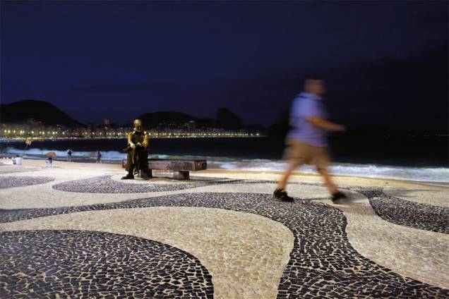 O célebre calçadão de Copacabana O célebre calçadão de Copacabana