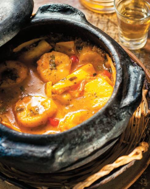 O famoso peixe com banana do Restaurante Banana da Terra, em Paraty O famoso peixe com banana do Restaurante Banana da Terra, em Paraty