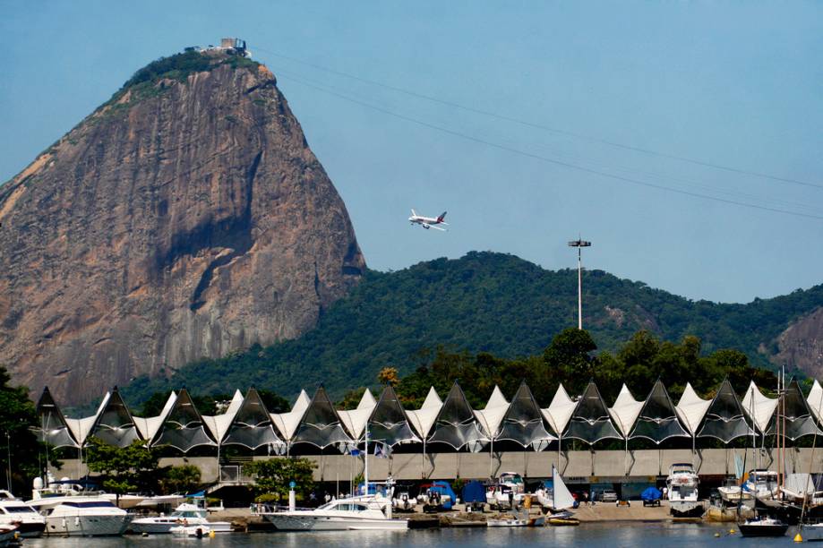 Vista da Marina da Glória e do Pão de Açúcar