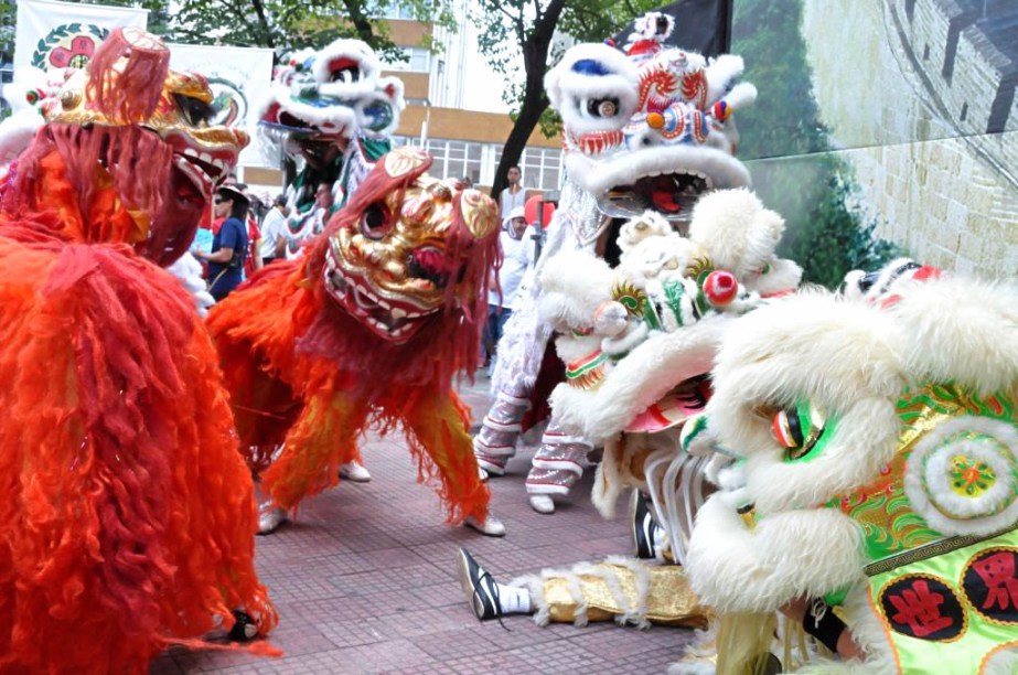 Festa do Ano-Novo Chinês no bairro oriental da Liberdade, em São Paulo