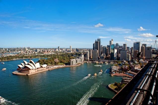 Região de Circular Quay e a Opera House de Sydney Região de Circular Quay e a Opera House de Sydney