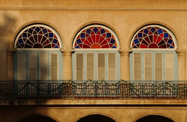 Detalhe de edifício em Havana Detalhe de edifício em Havana