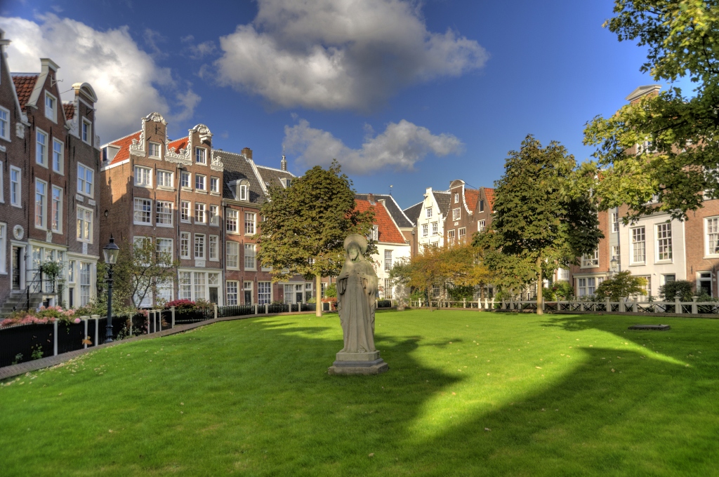 Begijnhof, Amsterdã, Holanda Begijnhof, Amsterdã, Holanda