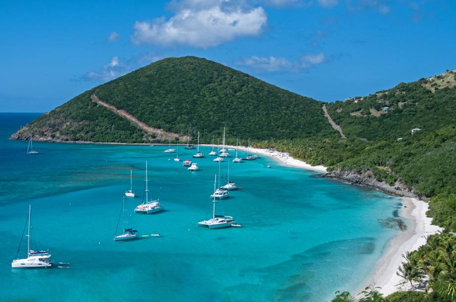 White Bay, na Ilha Jost Van Dyke, parte das Ilhas <strong>Virgens Britânicas</strong>