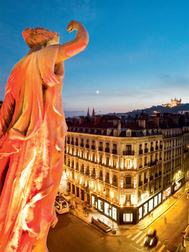 Lyon, outra Cidade-Luz, vista desde a Ópera de Lyon Lyon, outra Cidade-Luz, vista desde a Ópera de Lyon