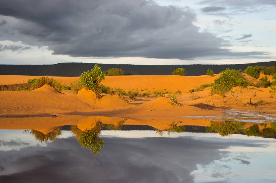 As dunas do <strong>Parque Estadual do Jalapão</strong> podem chegar a medir 30 metros de altura e mudam constantemente de lugar, movidas pelos ventos As dunas do <strong>Parque Estadual do Jalapão</strong> podem chegar a medir 30 metros de altura e mudam constantemente de lugar, movidas pelos ventos