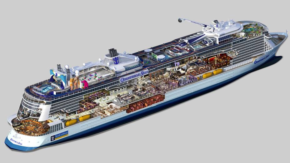 <strong>Quantum of the Seas</strong>Imagem geral de como será o navio da Royal Caribbean International <strong>Quantum of the Seas</strong>Imagem geral de como será o navio da Royal Caribbean International