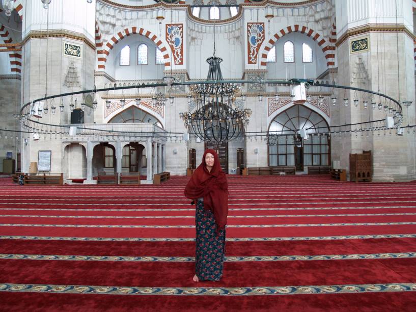 Sala de oração da mesquista Sahzade, em Faith