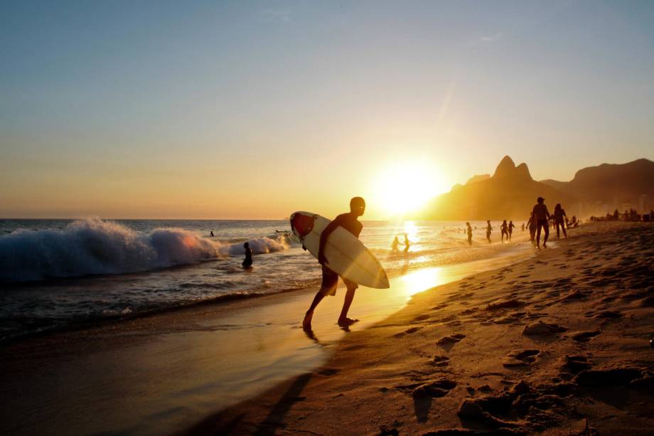 Pôr do sol no Rio de Janeiro