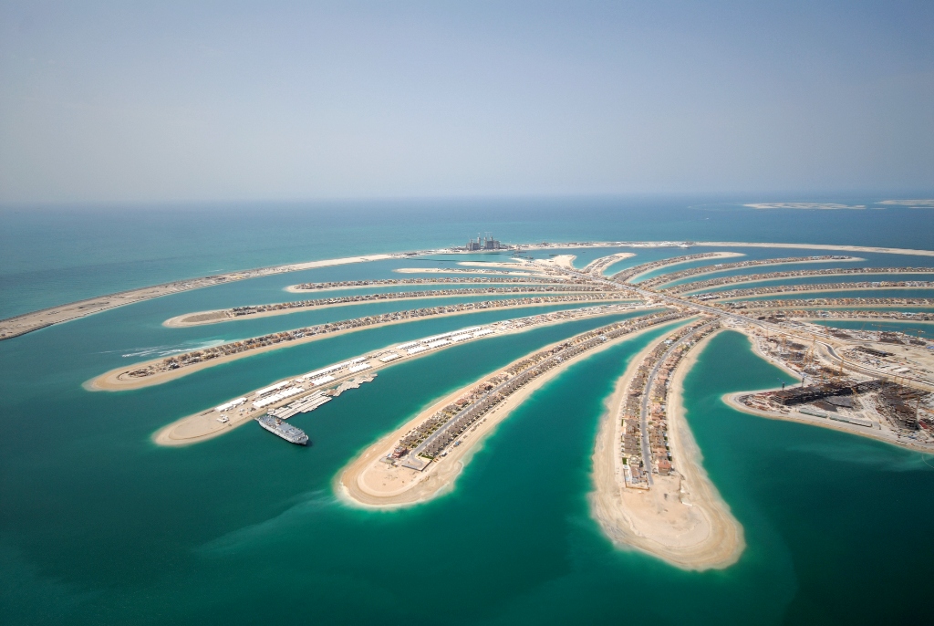 O icônico condomínio em forma de palmeira de Palm Jumeirah, Dubai