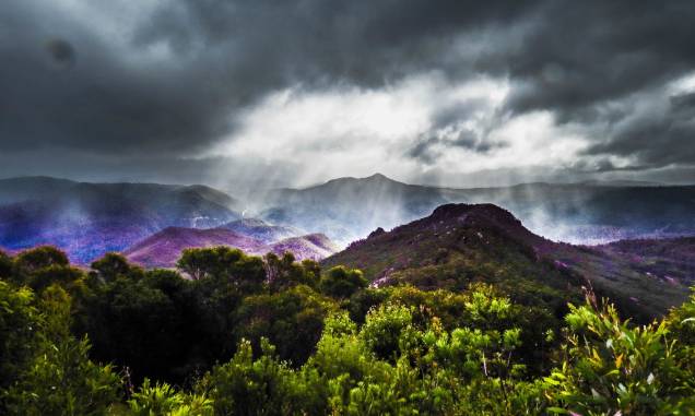 Uma visão mágica da Tasmânia, a Terra Prometida Uma visão mágica da Tasmânia, a Terra Prometida