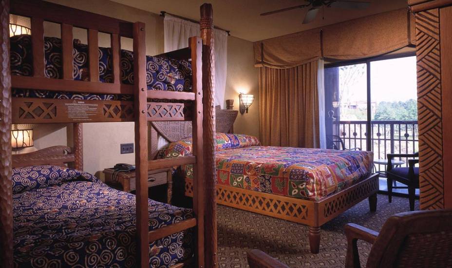 Quarto do Animal Kingdom Lodge, dentro do complexo Disney Quarto do Animal Kingdom Lodge, dentro do complexo Disney