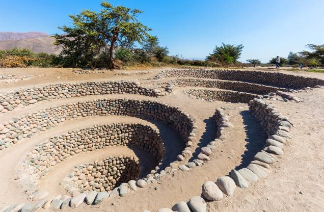 Localizada a 450 quilômetros de <a href="https://viajeaqui.abril.com.br/cidades/peru-lima" target="_blank">Lima</a>, a capital peruana, a pequena cidade de Nazca fica cravada em um pequeno vale. A região atrai turistas graças ao seu curioso conjunto de geóglifos compostos por linhas, denominadas como Linhas de Nazca, que formam uma paisagem curiosa quando vista de cima e que até hojem são um enigma para estudiosos. Não se sabem ao certo como elas se formaram, mas as formas geométricas acabaram sendo tombadas como Patrimônio da Unesco em 1994. Além delas, outra coisa que chama a atenção e desperta a curiosidade dos visitantes são os Aquedutos de Cantalloc, um sistema de construções pré-históricas e subterrâneas compostas por pedras e que foram desenvolvidas pelas antigas civilizações para armazenar água fresca em meio ao deserto árido da região Localizada a 450 quilômetros de <a href="https://viajeaqui.abril.com.br/cidades/peru-lima" target="_blank">Lima</a>, a capital peruana, a pequena cidade de Nazca fica cravada em um pequeno vale. A região atrai turistas graças ao seu curioso conjunto de geóglifos compostos por linhas, denominadas como Linhas de Nazca, que formam uma paisagem curiosa quando vista de cima e que até hojem são um enigma para estudiosos. Não se sabem ao certo como elas se formaram, mas as formas geométricas acabaram sendo tombadas como Patrimônio da Unesco em 1994. Além delas, outra coisa que chama a atenção e desperta a curiosidade dos visitantes são os Aquedutos de Cantalloc, um sistema de construções pré-históricas e subterrâneas compostas por pedras e que foram desenvolvidas pelas antigas civilizações para armazenar água fresca em meio ao deserto árido da região