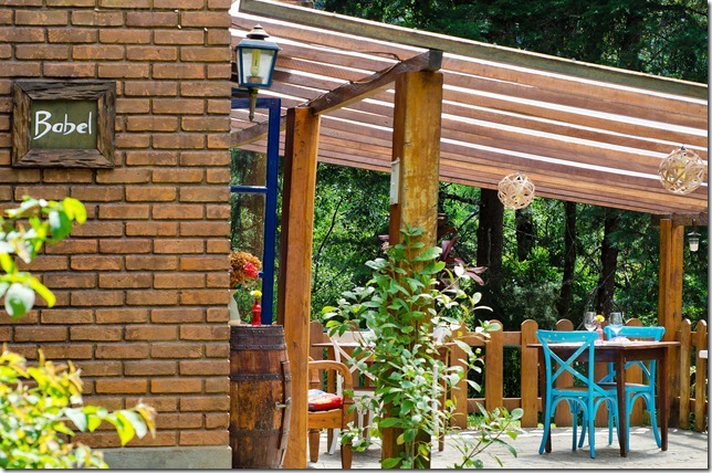 Fachada do restaurante Babel, em Visconde de Mauá, Rio de Janeiro