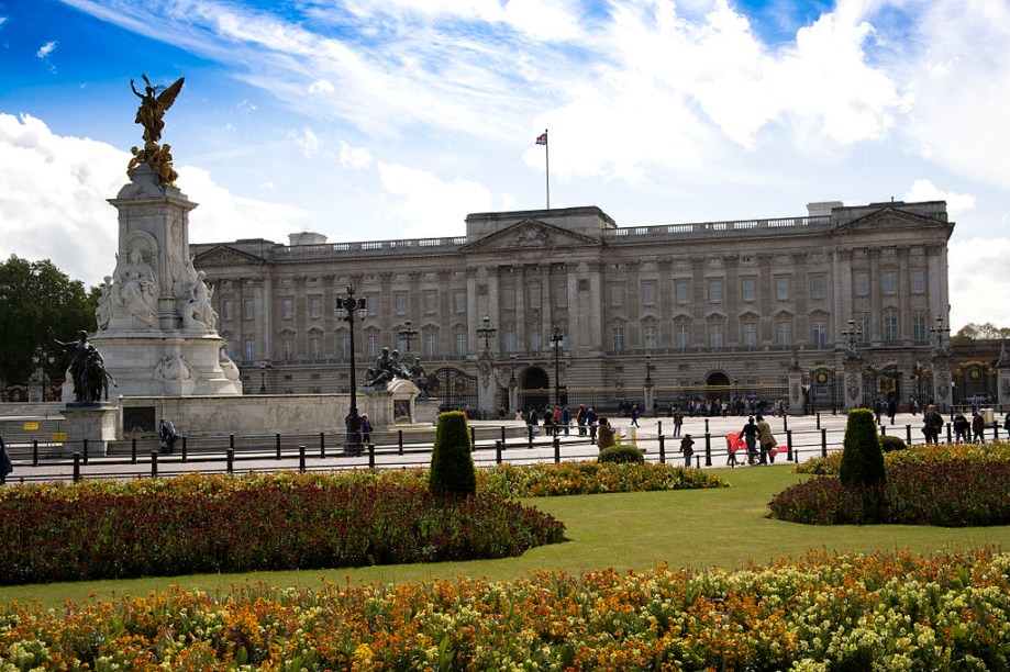 Palácio de Buckingham, a casa da rainha em Londres