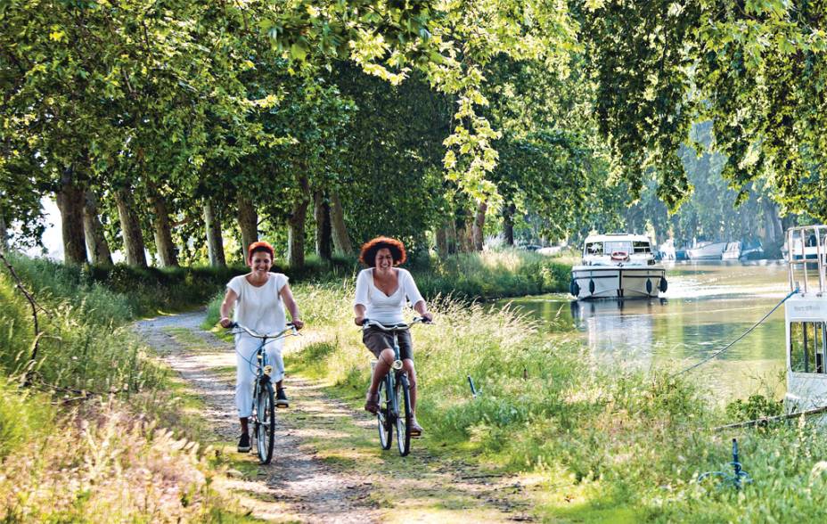 O Canal du Midi é o preferido de ciclistas despreocupados O Canal du Midi é o preferido de ciclistas despreocupados