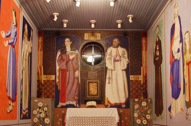 Na foto, a "Capela da Nonna " original, que está exposta no no Museu Casa de Portinari, em Brodowski, perto de Ribeirão Preto (SP) Na foto, a "Capela da Nonna " original, que está exposta no no Museu Casa de Portinari, em Brodowski, perto de Ribeirão Preto (SP)