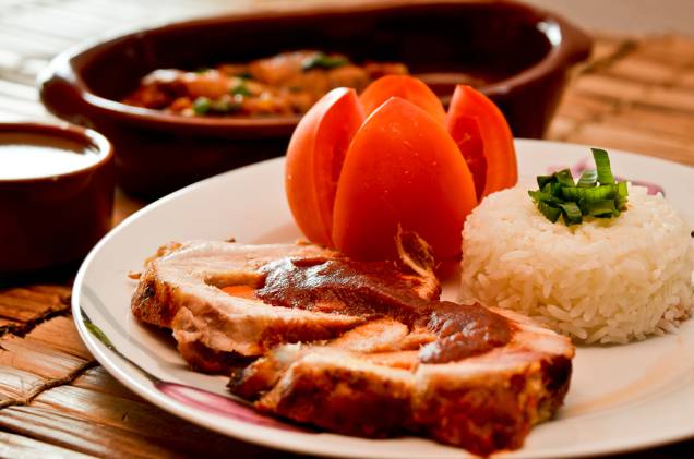 A carne recheada é um dos pratos servidos durante o Festival de Cultura e Gastronomia da Roça, em Gonçalves, Minas Gerais A carne recheada é um dos pratos servidos durante o Festival de Cultura e Gastronomia da Roça, em Gonçalves, Minas Gerais
