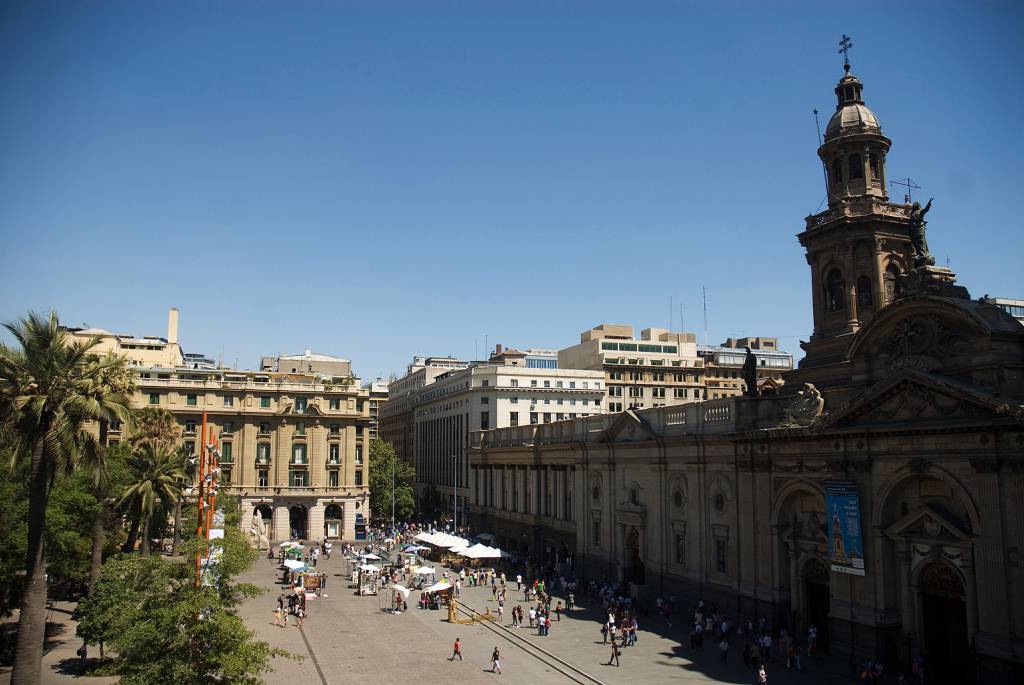 Plaza de Armas, Catedral Metropolitana, Santiago, Chile Plaza de Armas, Catedral Metropolitana, Santiago, Chile