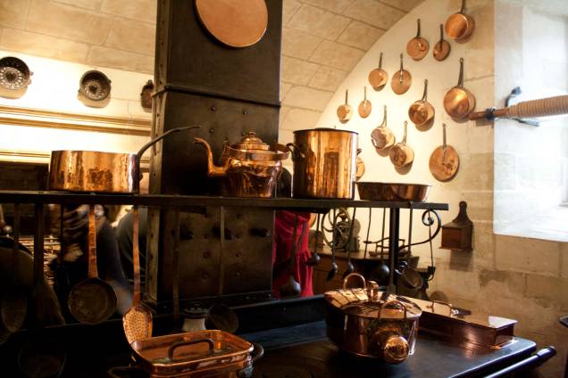 Cozinha do castelo de Chenonceau, no Vale do Loire Cozinha do castelo de Chenonceau, no Vale do Loire
