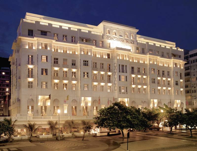 Fachada do Copacabana Palace, no Rio de Janeiro