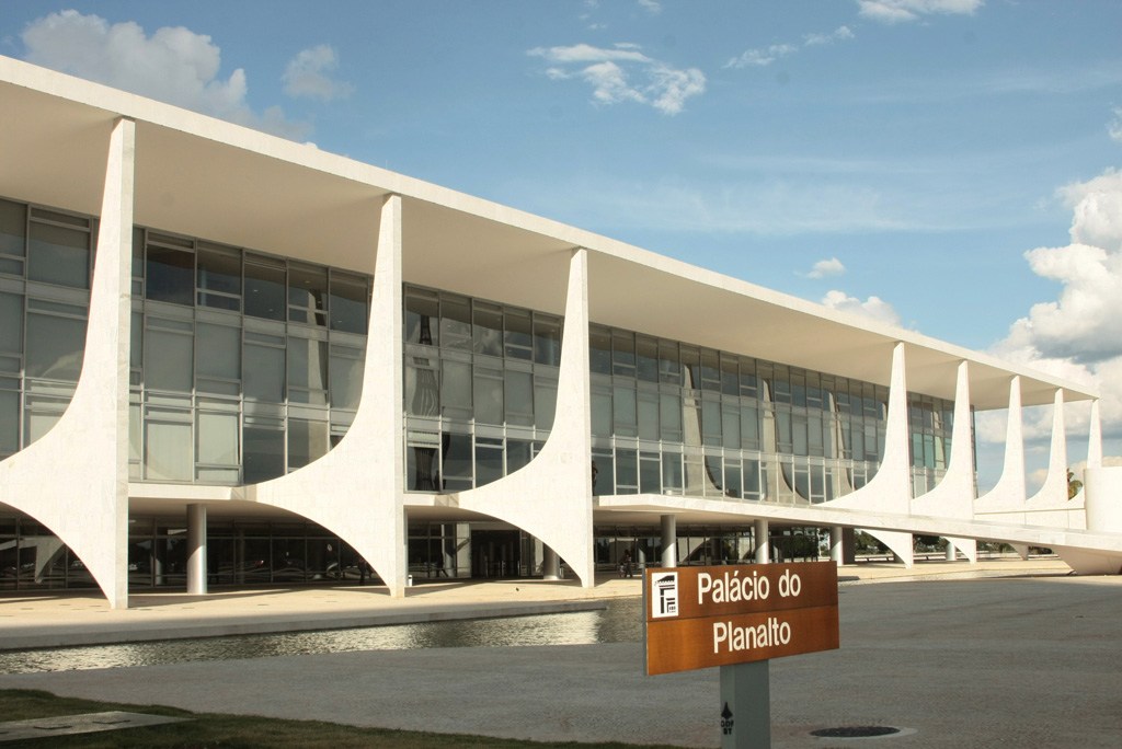Pal&aacute;cio do Planalto, sede do poder executivo