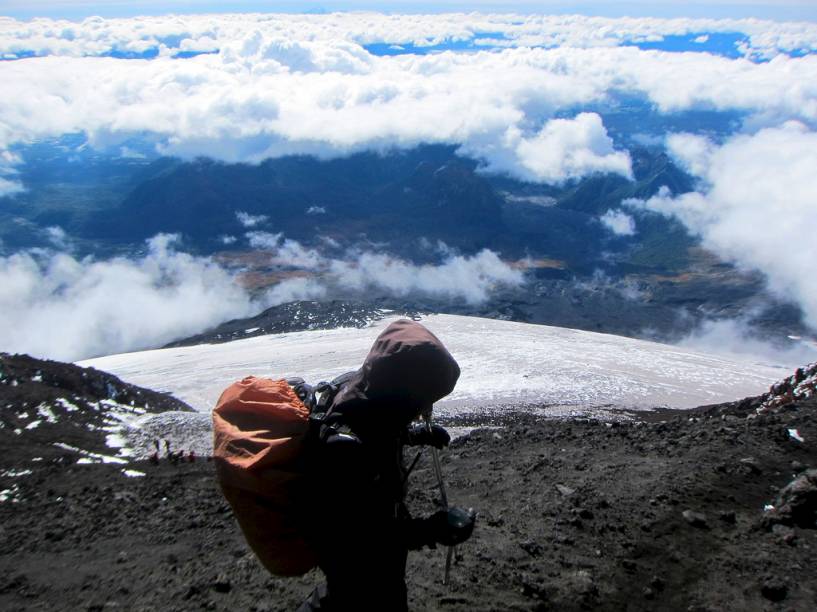 Escalada do vulcão Villarrica Escalada do vulcão Villarrica