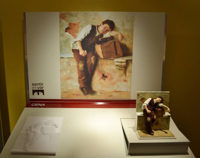 Obra da exposição Sentir prá Ver, na Pinacoteca, em São Paulo Obra da exposição Sentir prá Ver, na Pinacoteca, em São Paulo