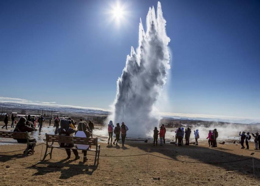Gêiser Strokkur Gêiser Strokkur