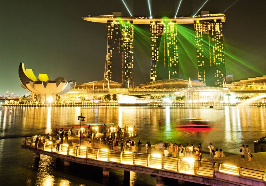 O complexo Marina Bay Sands O complexo Marina Bay Sands