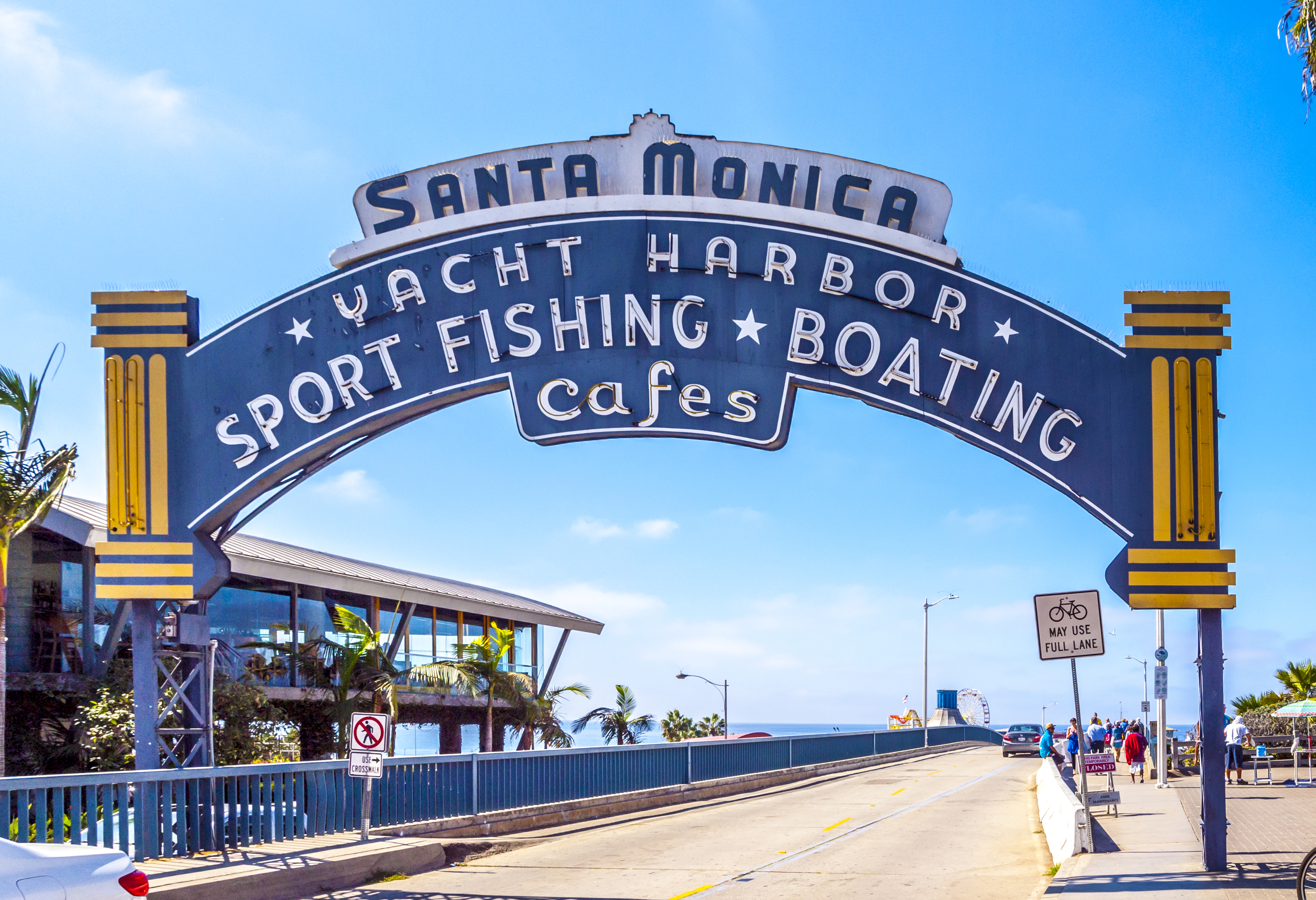 Entrada do píer de Santa Monica