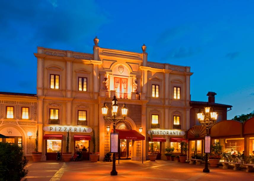 Restaurante Via Napoli, no Epcot Center