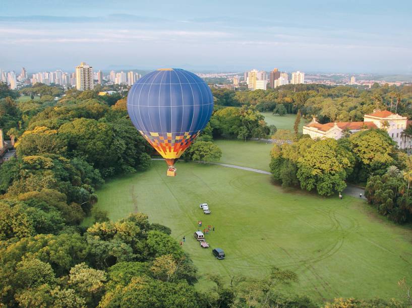 O passeio de balão é uma das grandes atrações de Piracicaba