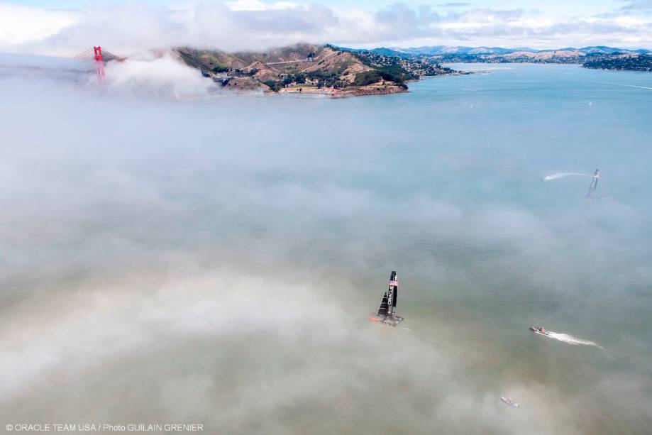 "Prever" o imprevisível tempo e correntes da baía de San Francisco é um ponto-chave nas Americas Cup 2013