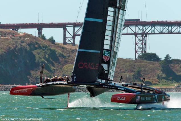 Os barcos da classe AC72 são um salto tecnológico que traz velocidades extremas e regatas com alto grau de emoção Os barcos da classe AC72 são um salto tecnológico que traz velocidades extremas e regatas com alto grau de emoção