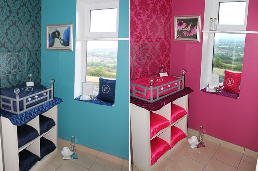 Os quartos do hotel têm caminhas que comportam até quatro gatos da mesma família Os quartos do hotel têm caminhas que comportam até quatro gatos da mesma família