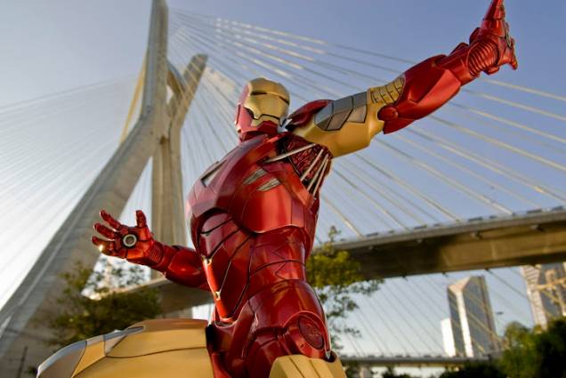 Homem de Ferro na Ponte Octávio Frias Homem de Ferro na Ponte Octávio Frias