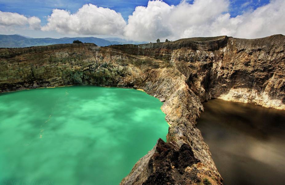 Vulcão Kelimutu, na Ilha Flores