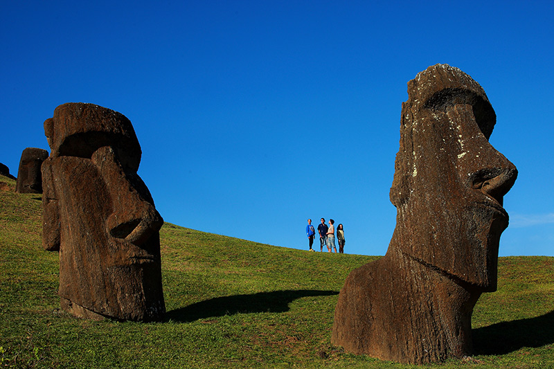 Os misteriosos moais da Ilha de Páscoa