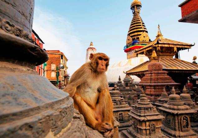 Templos em Kathmandu, Nepal Templos em Kathmandu, Nepal