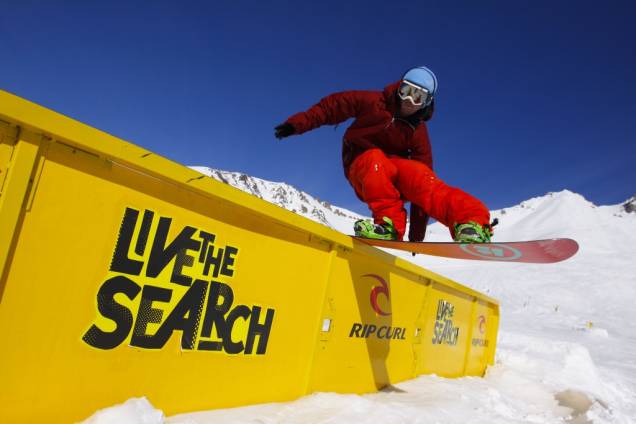 Snow park em Las Leñas Snow park em Las Leñas