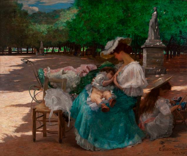 Maternidade (1906), obra do artista italiano Eliseu Visconti Maternidade (1906), obra do artista italiano Eliseu Visconti