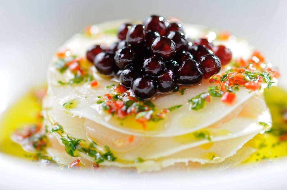 Mil folhas de palmito &eacute; um dos pratos do chef Claude Troisgros, do Olympe