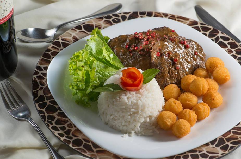 Um dos pratos oferecidos no almoço