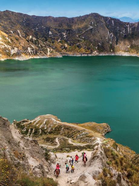 O curto mas muito duro caminho que leva à Laguna Quilotoa