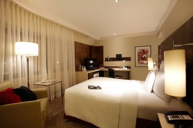 Apartamento da categoria Deluxe no Renaissance São Paulo Hotel, após reforma Apartamento da categoria Deluxe no Renaissance São Paulo Hotel, após reforma