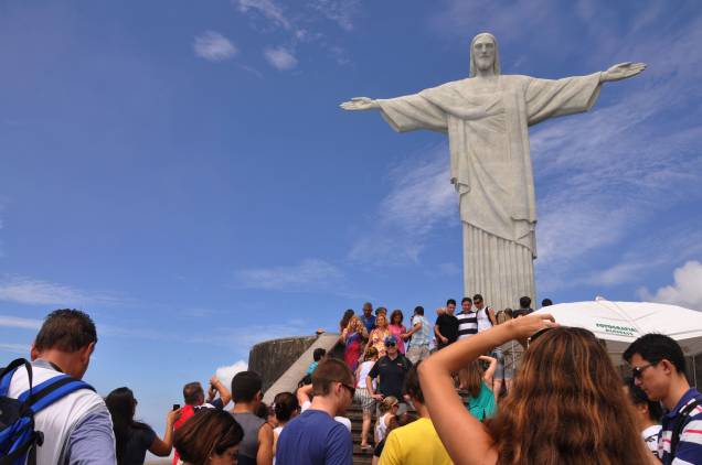 O Cristo Redentor, monumento de 38 metros de altura, virou uma das Maravilhas do Mundo O Cristo Redentor, monumento de 38 metros de altura, virou uma das Maravilhas do Mundo